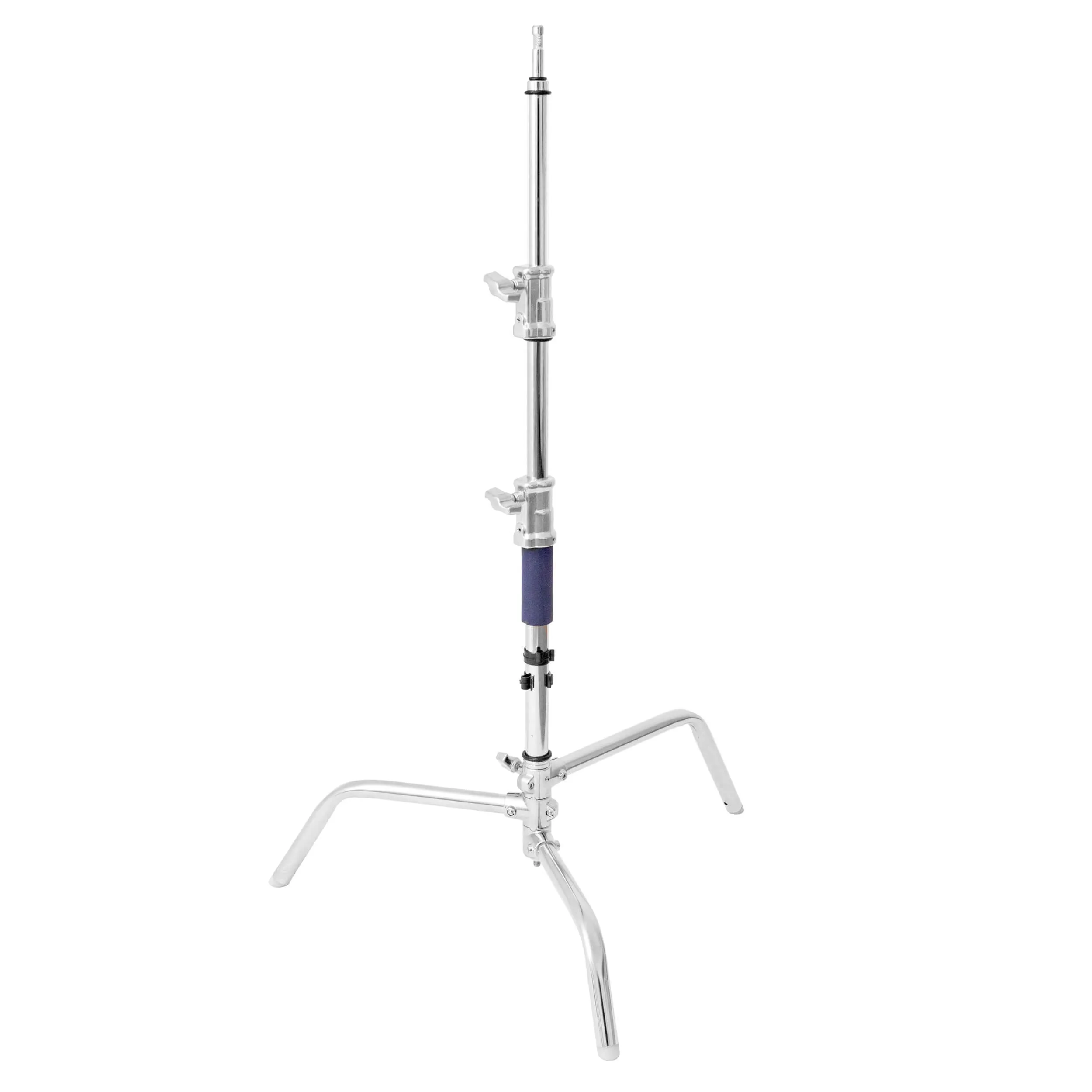 161cm Robust Stainless-Steel Turtle-Based Studio C-Stand with 20" Grip Arm