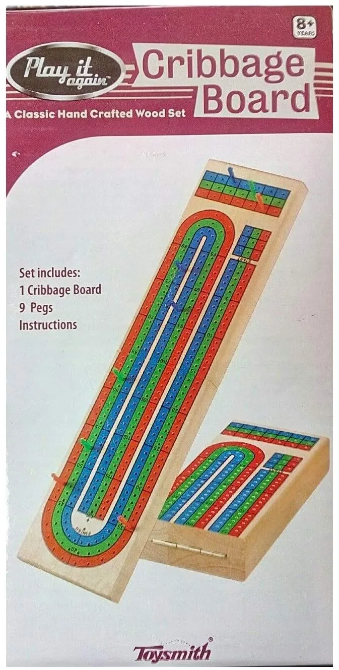 3-Track Cribbage Board