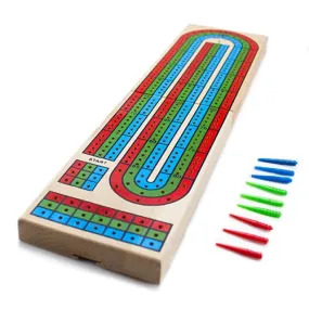 3-Track Cribbage Board