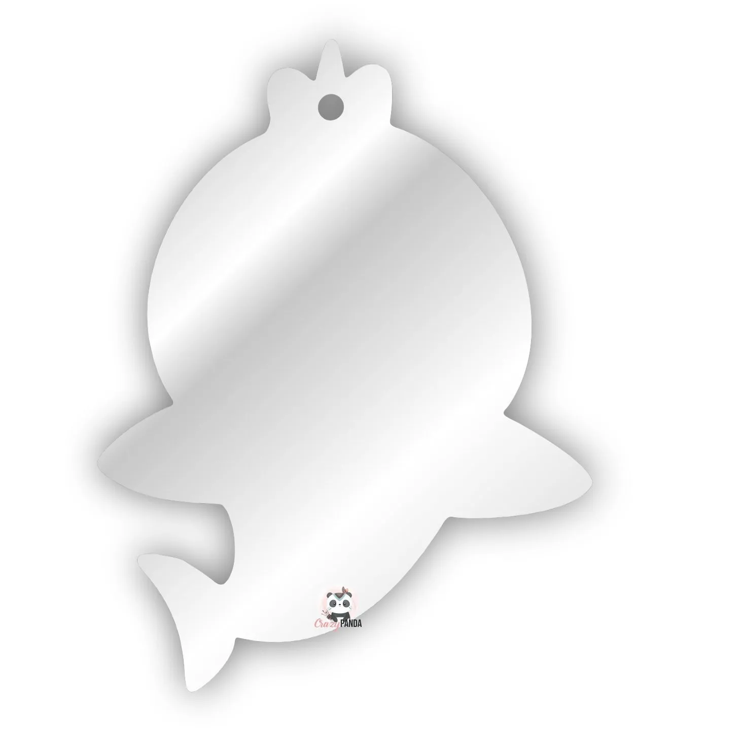 Acrylic Blank Clear Baby Shark ~ 3mm