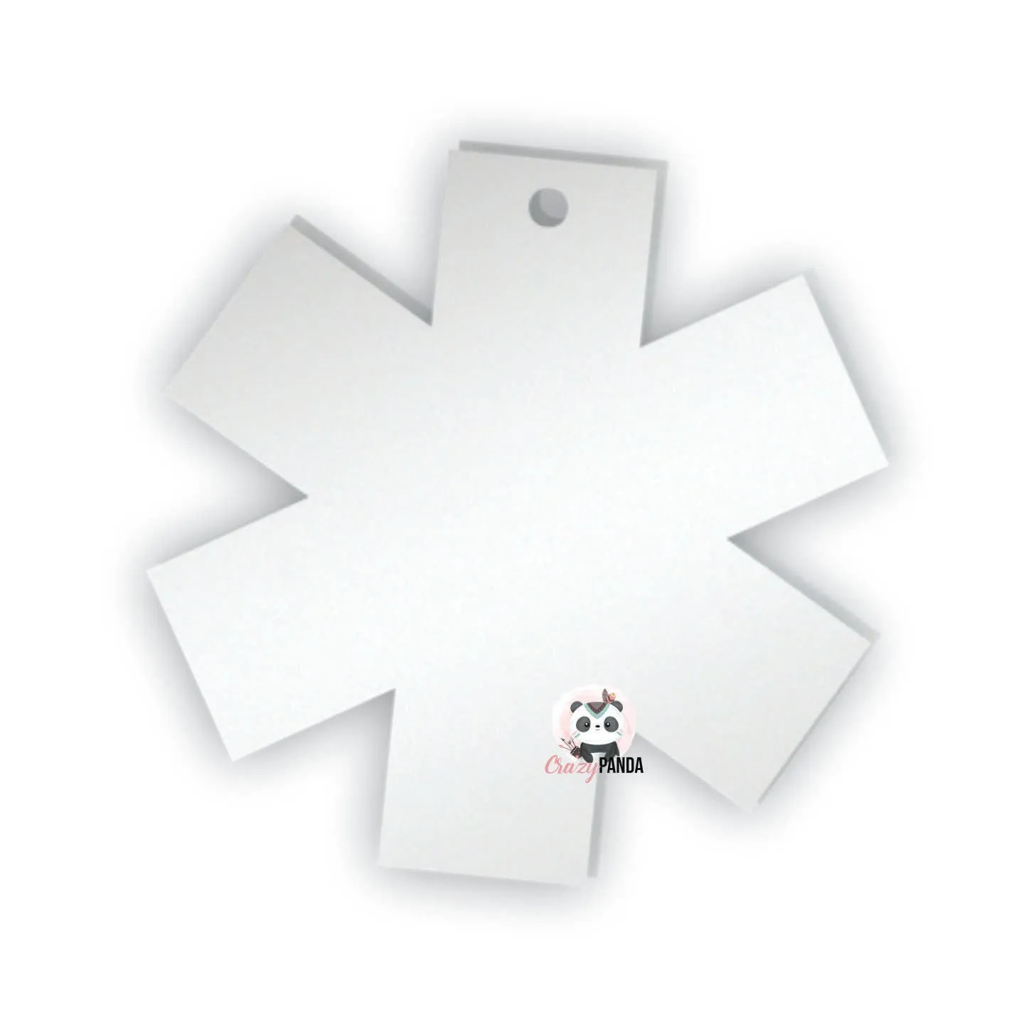 Acrylic Blank Clear Medic Alert 55x54x2mm