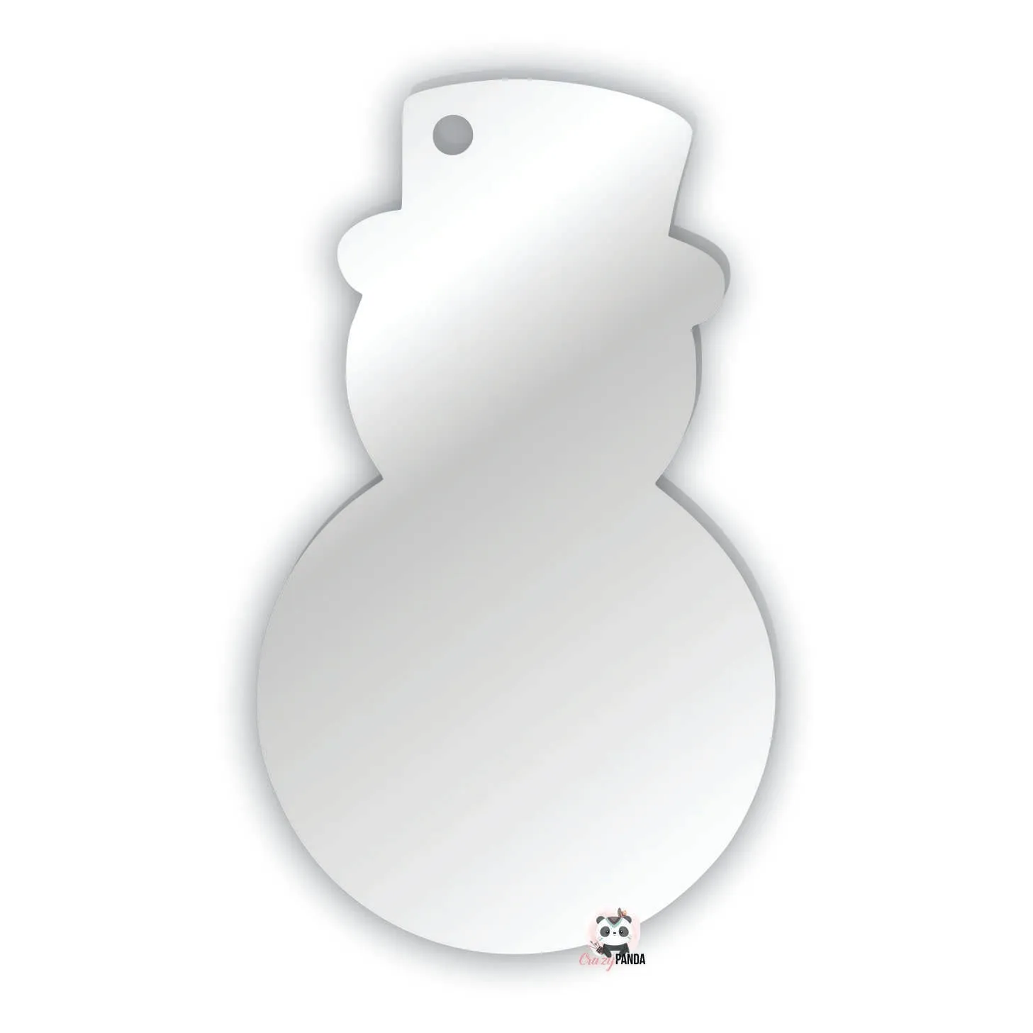 Acrylic Blank Clear Snowman 65x38 {Recommended for Sublimation}