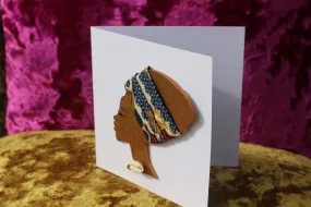 African Card Card Made with Recycled Wood and Eco Friendly Paper