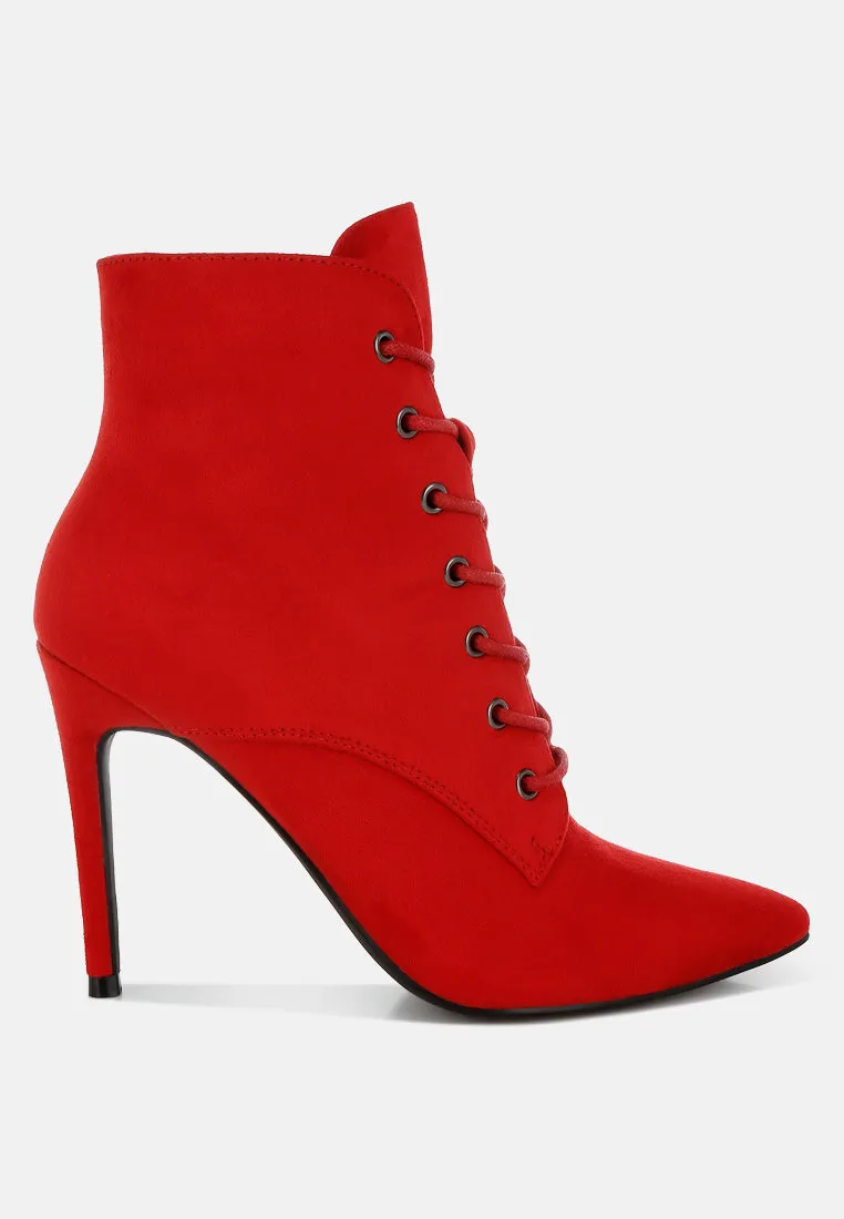 Agmati Lace Up Stiletto Boots