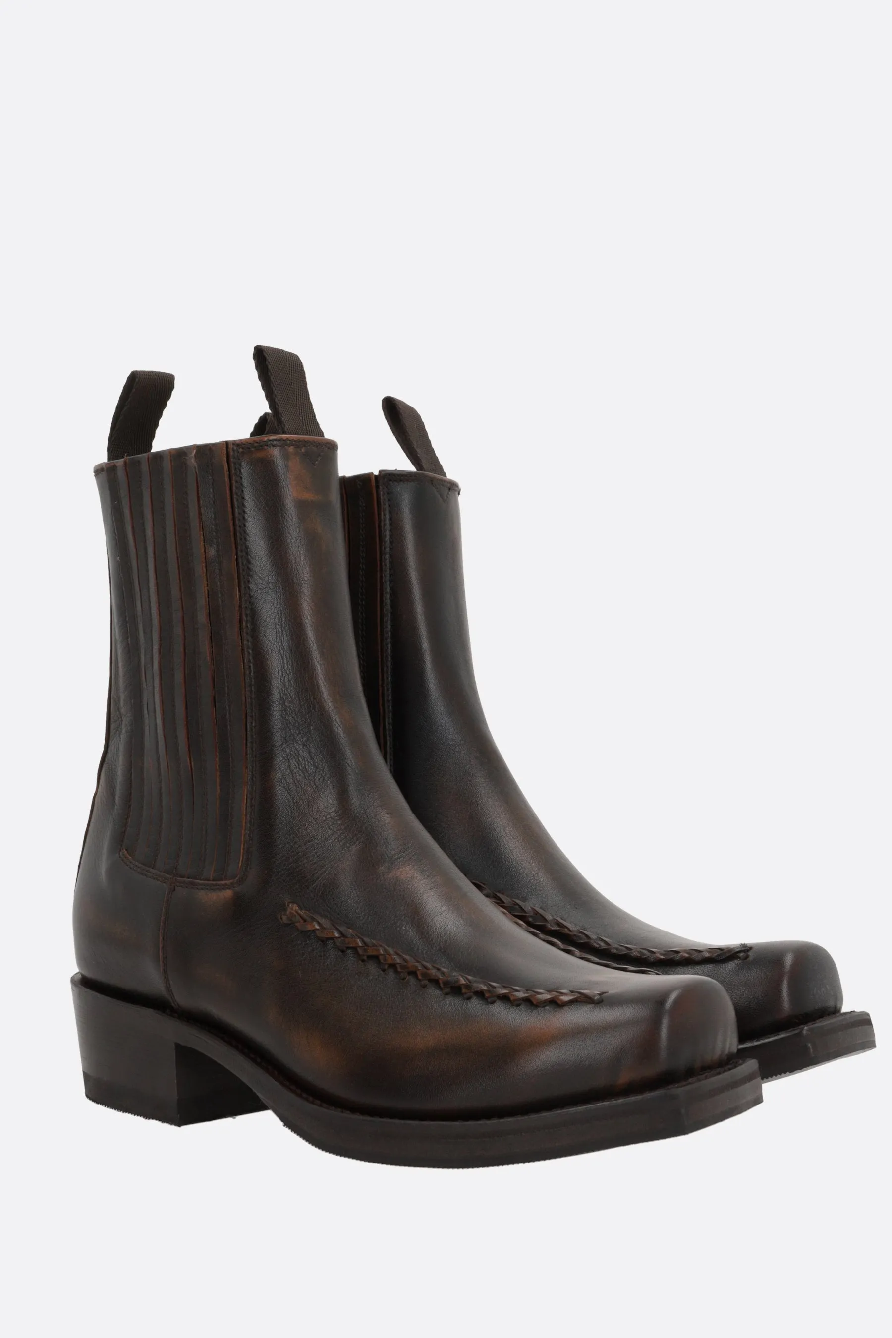 Agulla vintage leather ankle boots