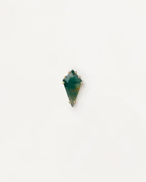 Akiro Moss Agate Single Earring