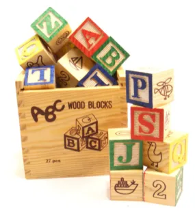 ALPHABET BLOCKS 27 PIECE