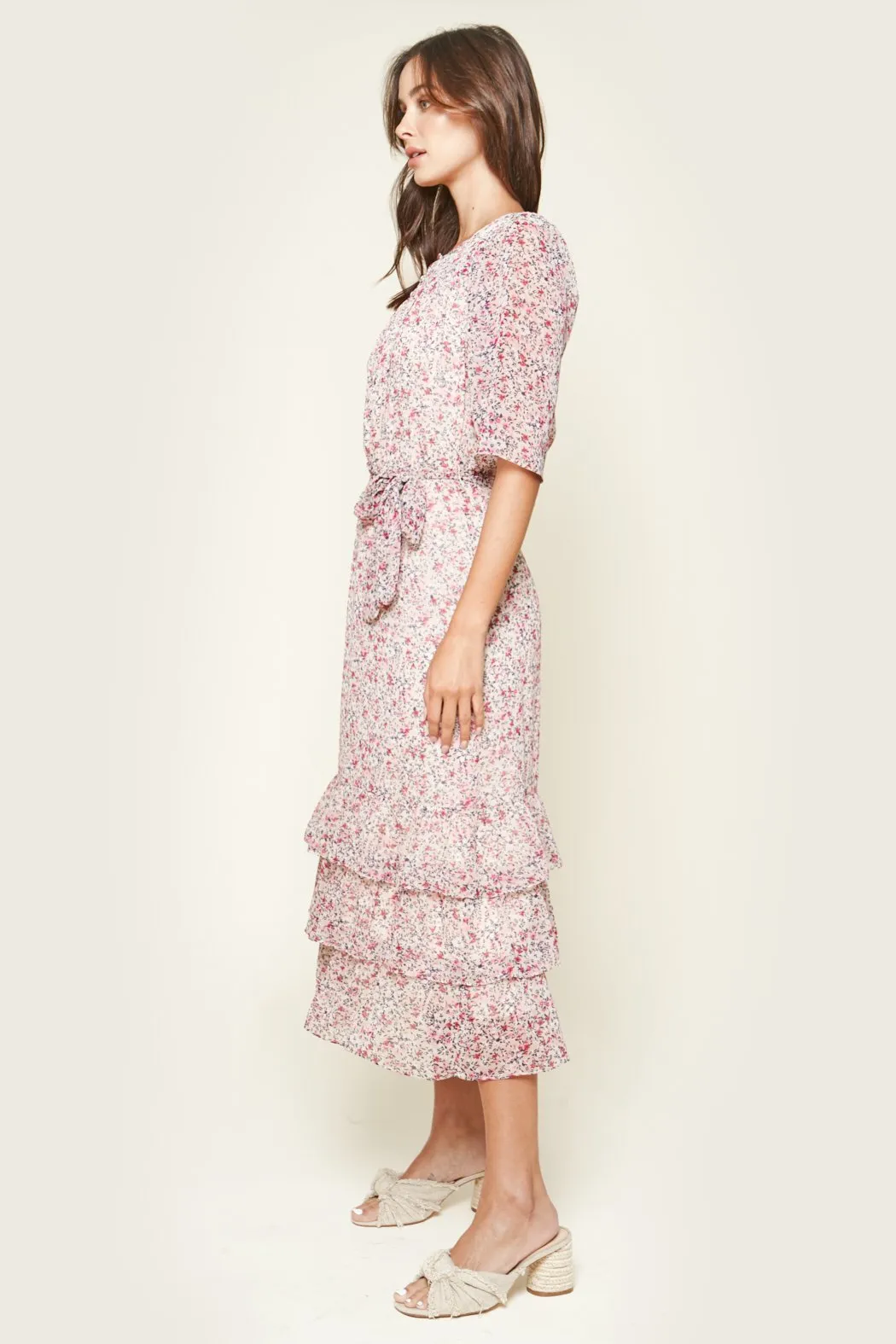 Arlene Floral Midi Dress