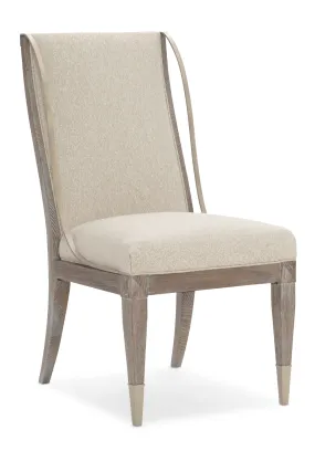 Ash Wood Side Chair | Caracole Open Arms