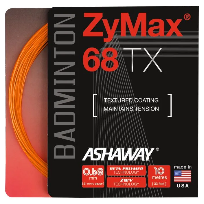 Ashaway ZyMax 68 TX Badminton String Set