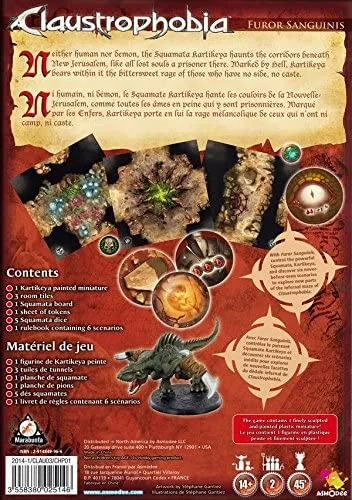 ASMODEE Board Game Claustrophobia Furor Sanguinis Expansion