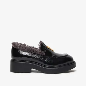 Avidia | Women's patent leather moccasin