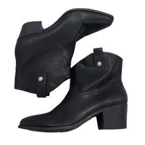 Black Boots Ankle Heels By Crown And Ivy, Size: 8.5