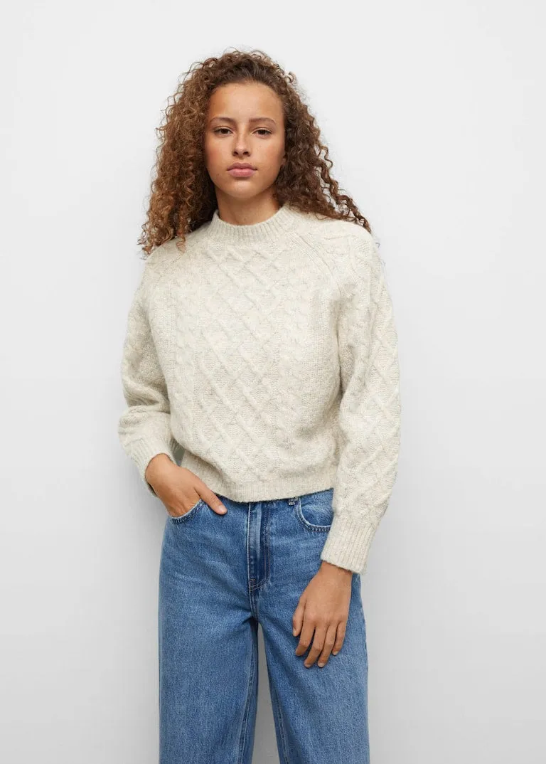 Cable-knit sweater