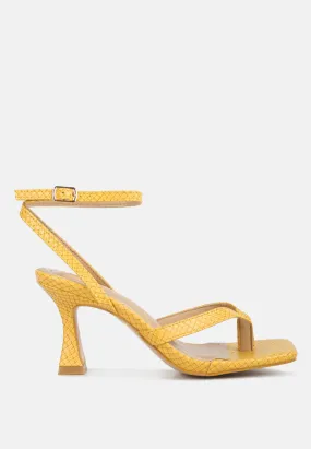 Celty Ankle Strap Spool Heel Sandals By Ruw