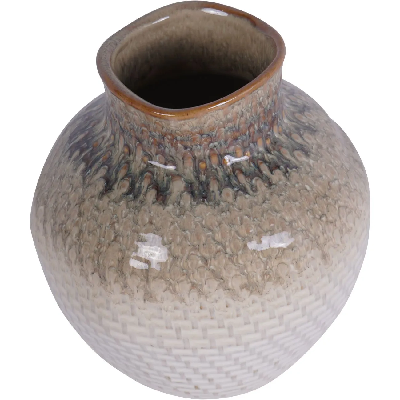 Ceramic Woven Vase Mini 15cm