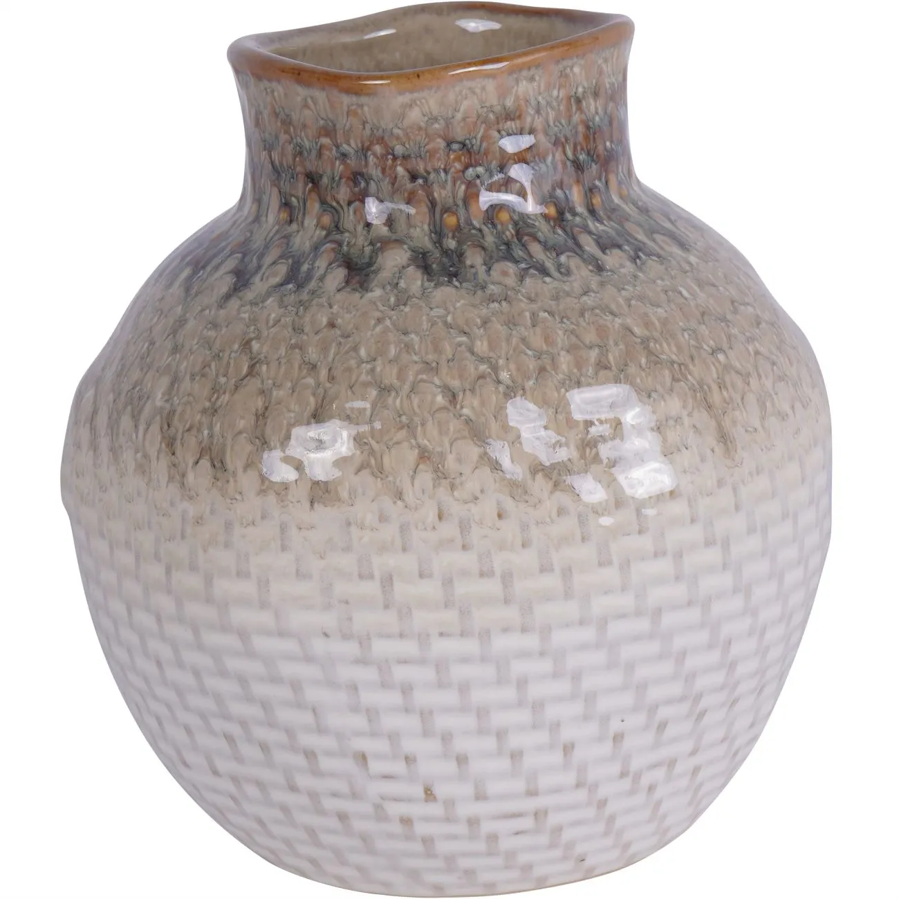 Ceramic Woven Vase Mini 15cm