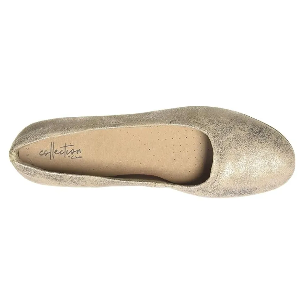 Clarks Gracelin Vail Pewter Leather Slip-On (Women's)