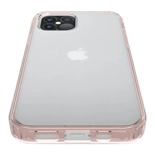 Clear Rose Gold Hard Shell Case - iPhone 12 Pro Max