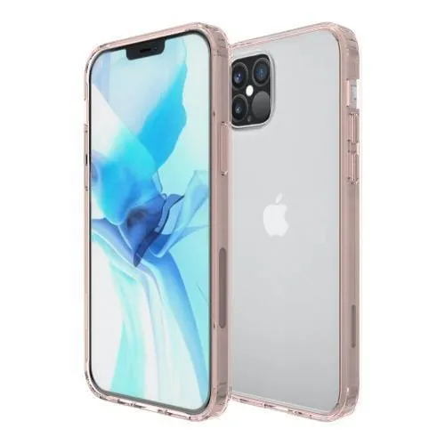 Clear Rose Gold Hard Shell Case - iPhone 12 Pro Max