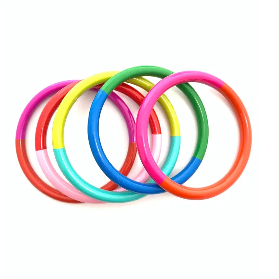 Colorblock Bangle Set