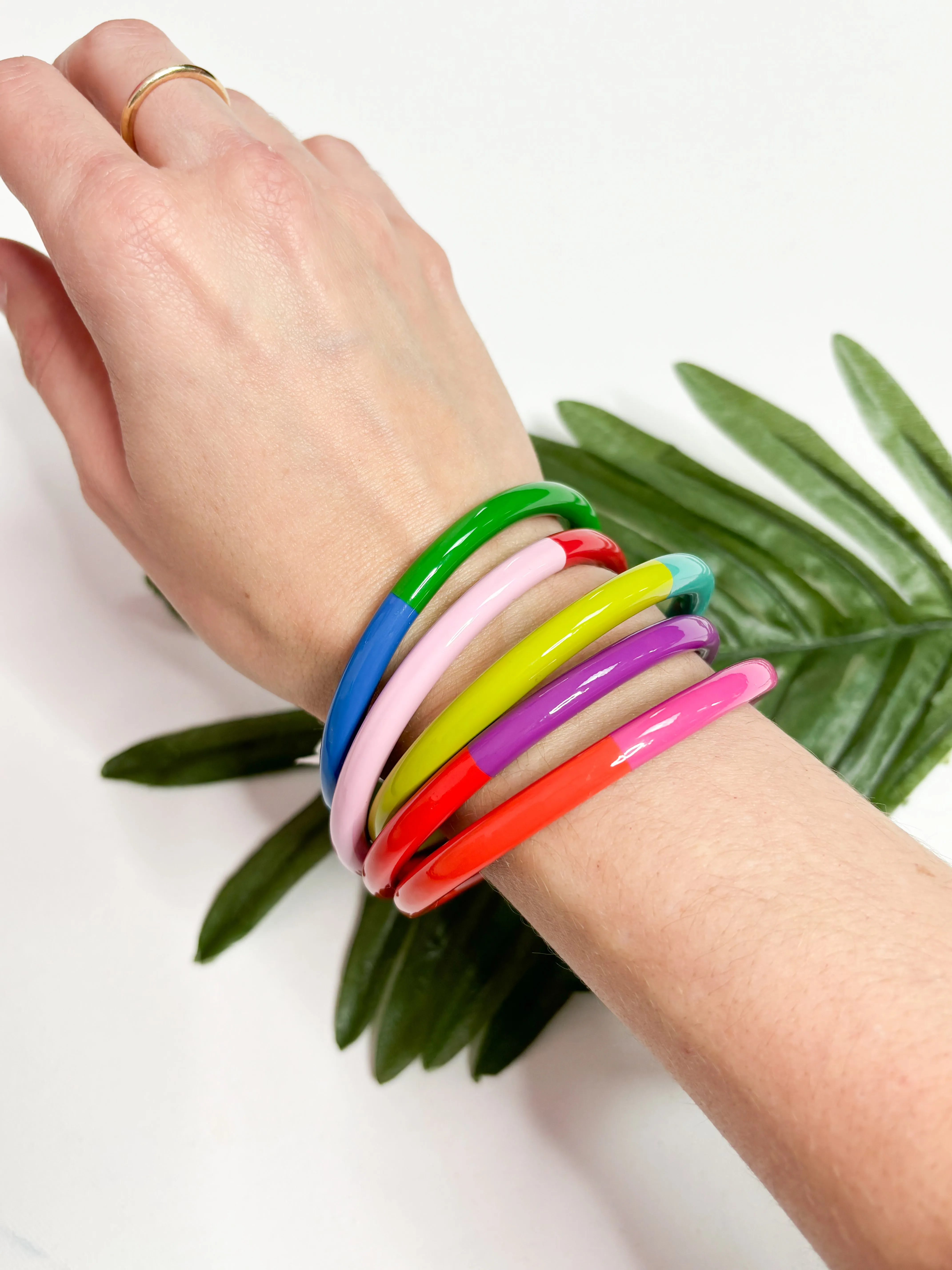 Colorblock Bangle Set