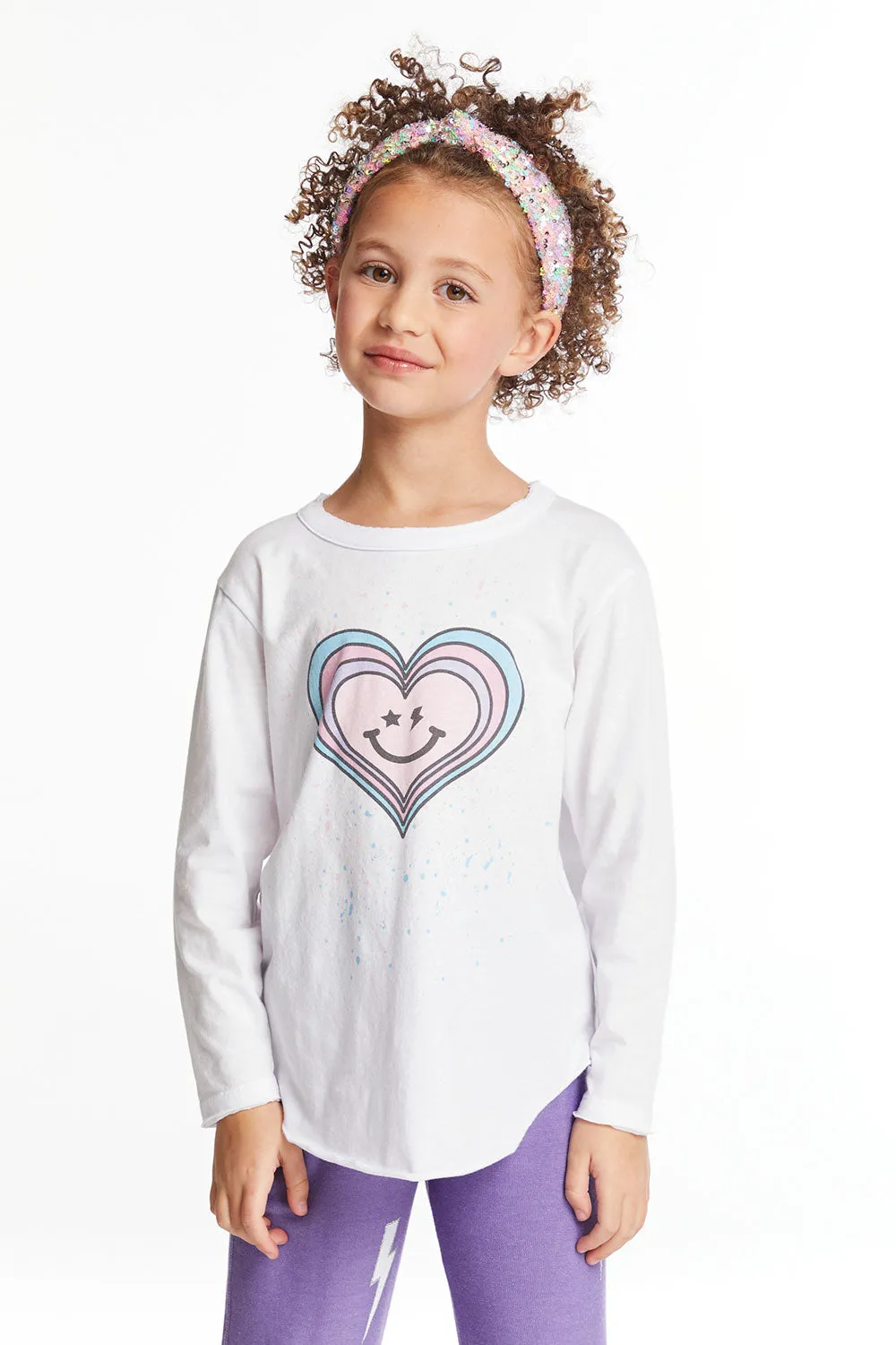 Colorful Heart Girls Long Sleeve