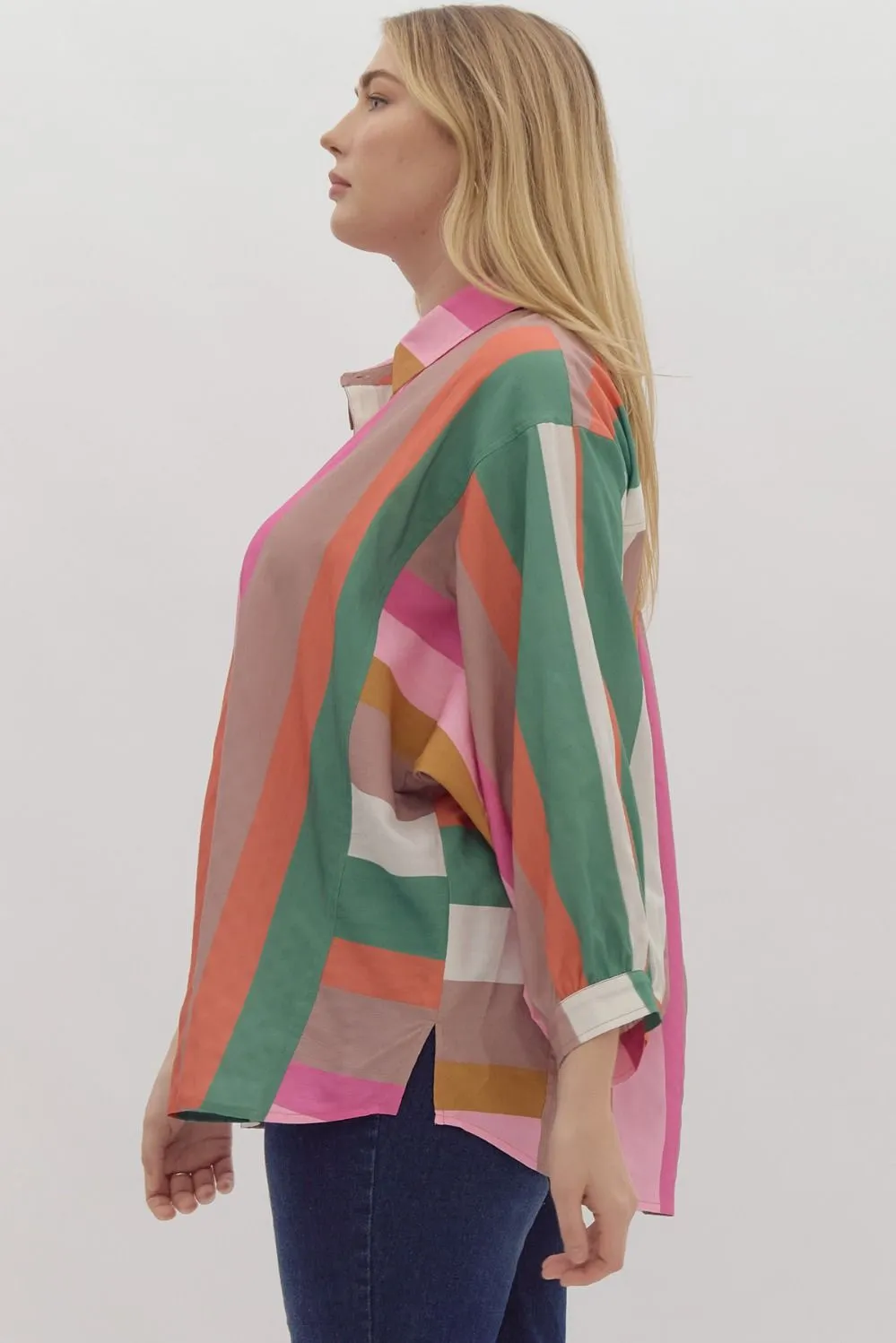 Colorful Past Multicolor Striped Top