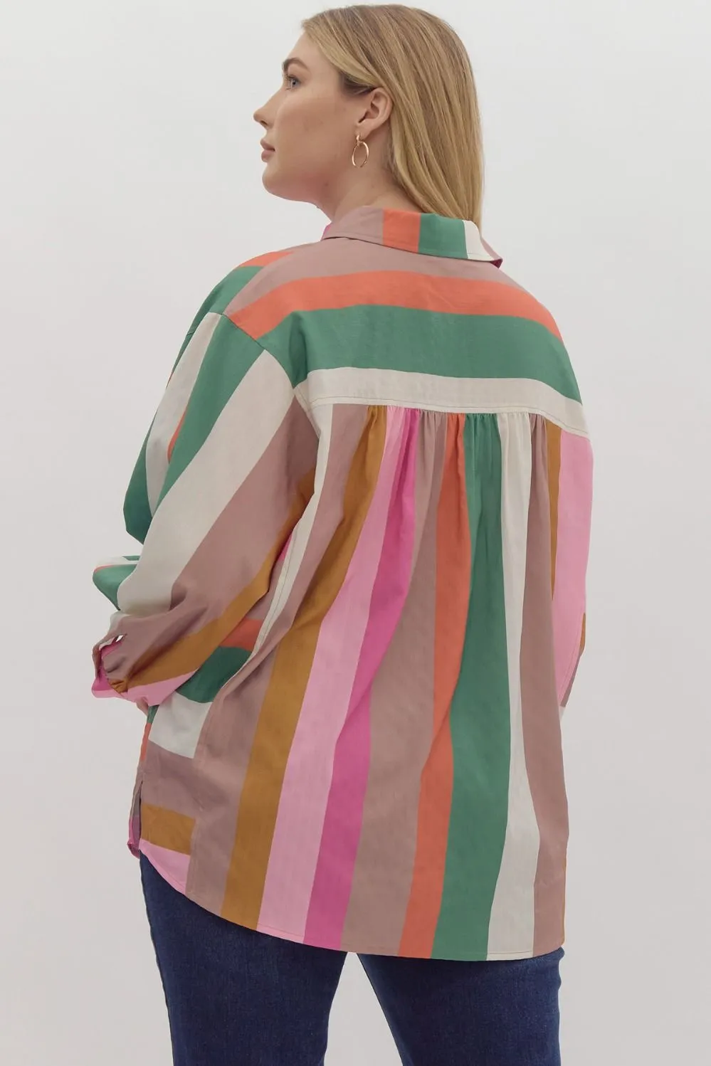 Colorful Past Multicolor Striped Top