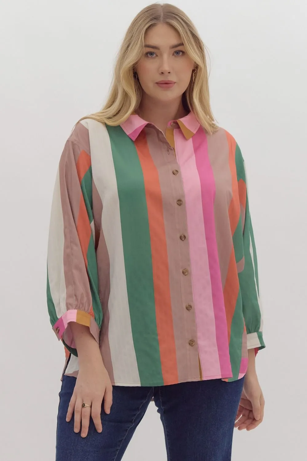 Colorful Past Multicolor Striped Top