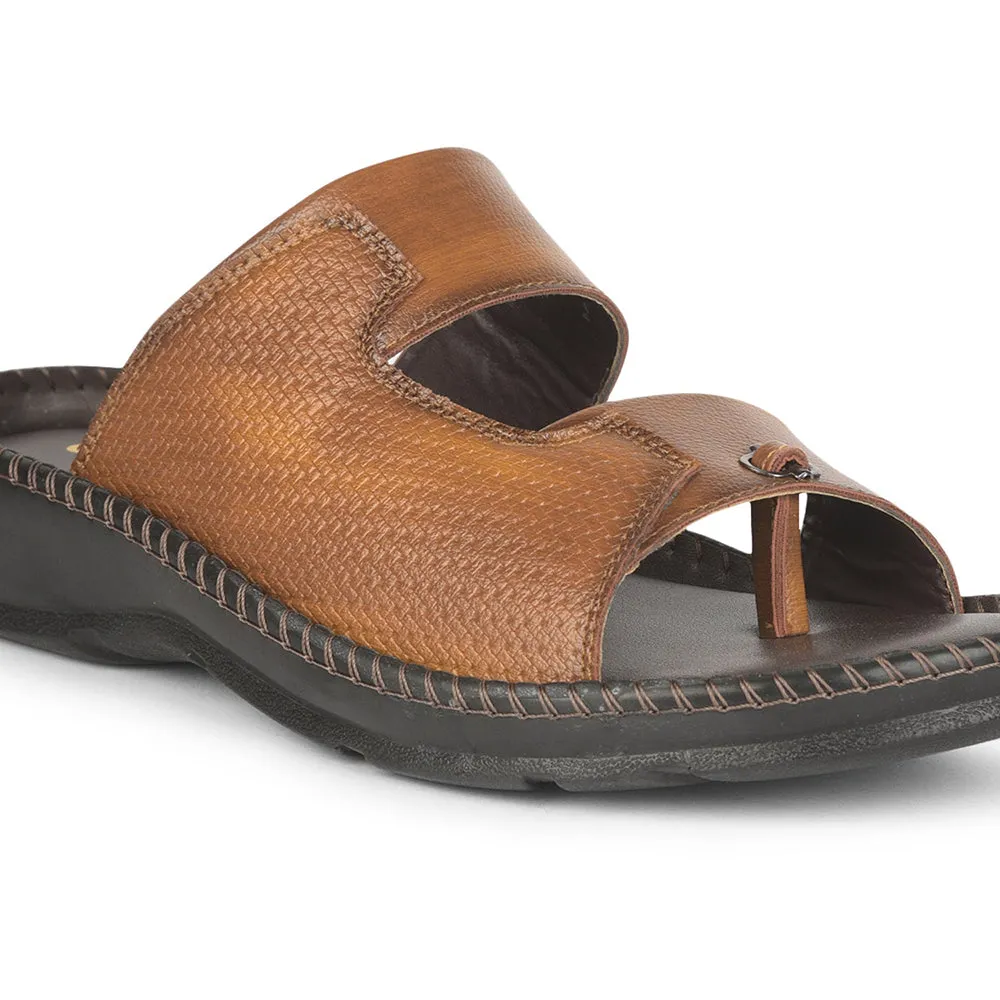 Coolers Casual (Tan) Slippers For Men AVN-21 By Liberty