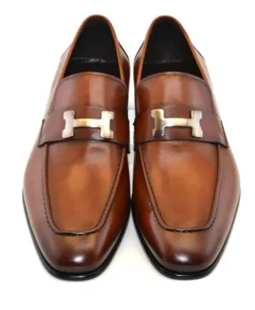 Corrente Burnished Calfskin Loafer Tan #23