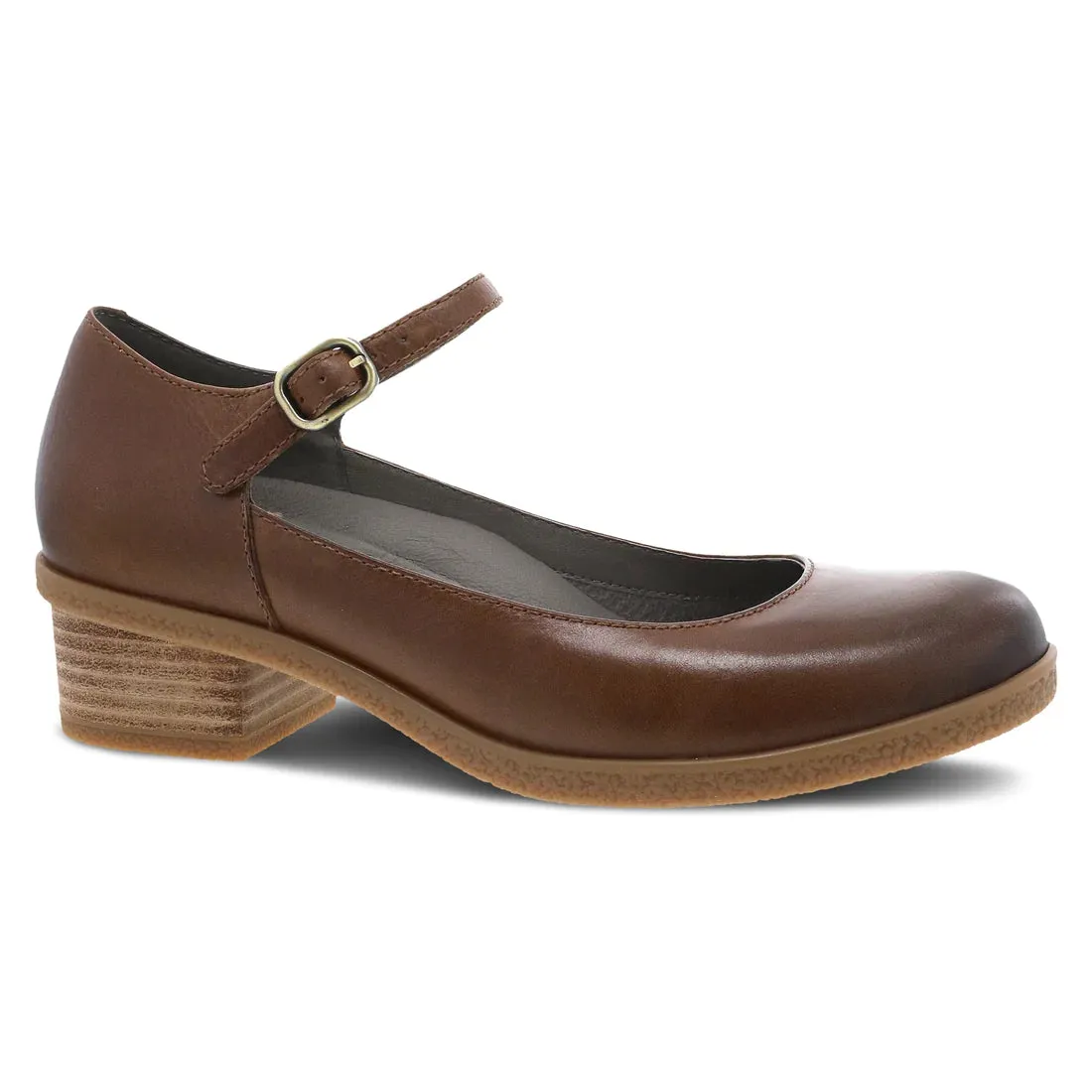 Deena Waterproof Leather MaryJane in Tan