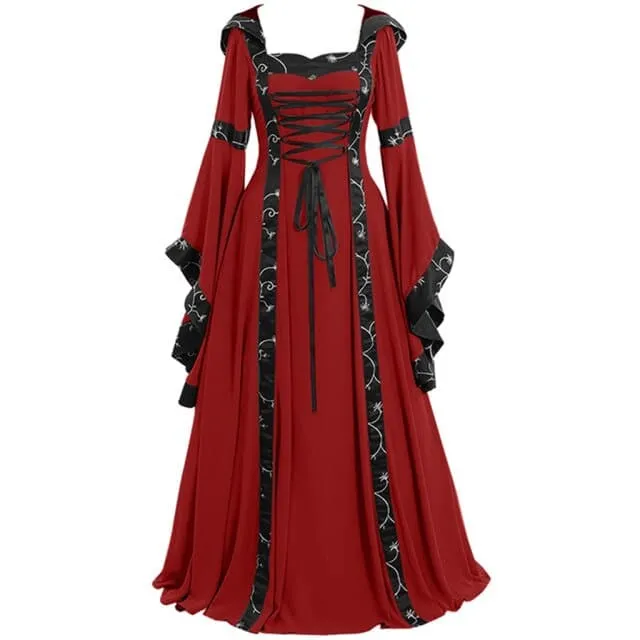 DressBetty - Vintage Gothic Renaissance Cosplay Party Long Gown Dress