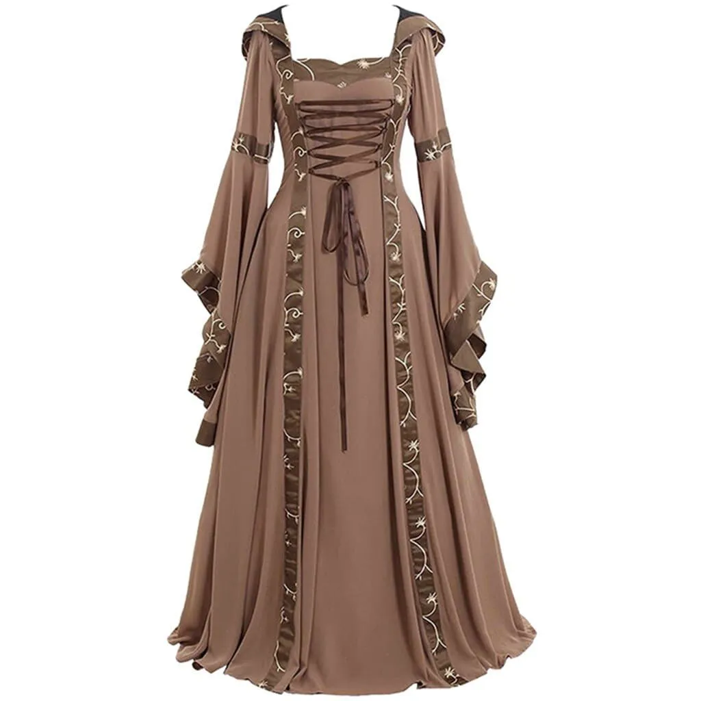 DressBetty - Vintage Gothic Renaissance Cosplay Party Long Gown Dress