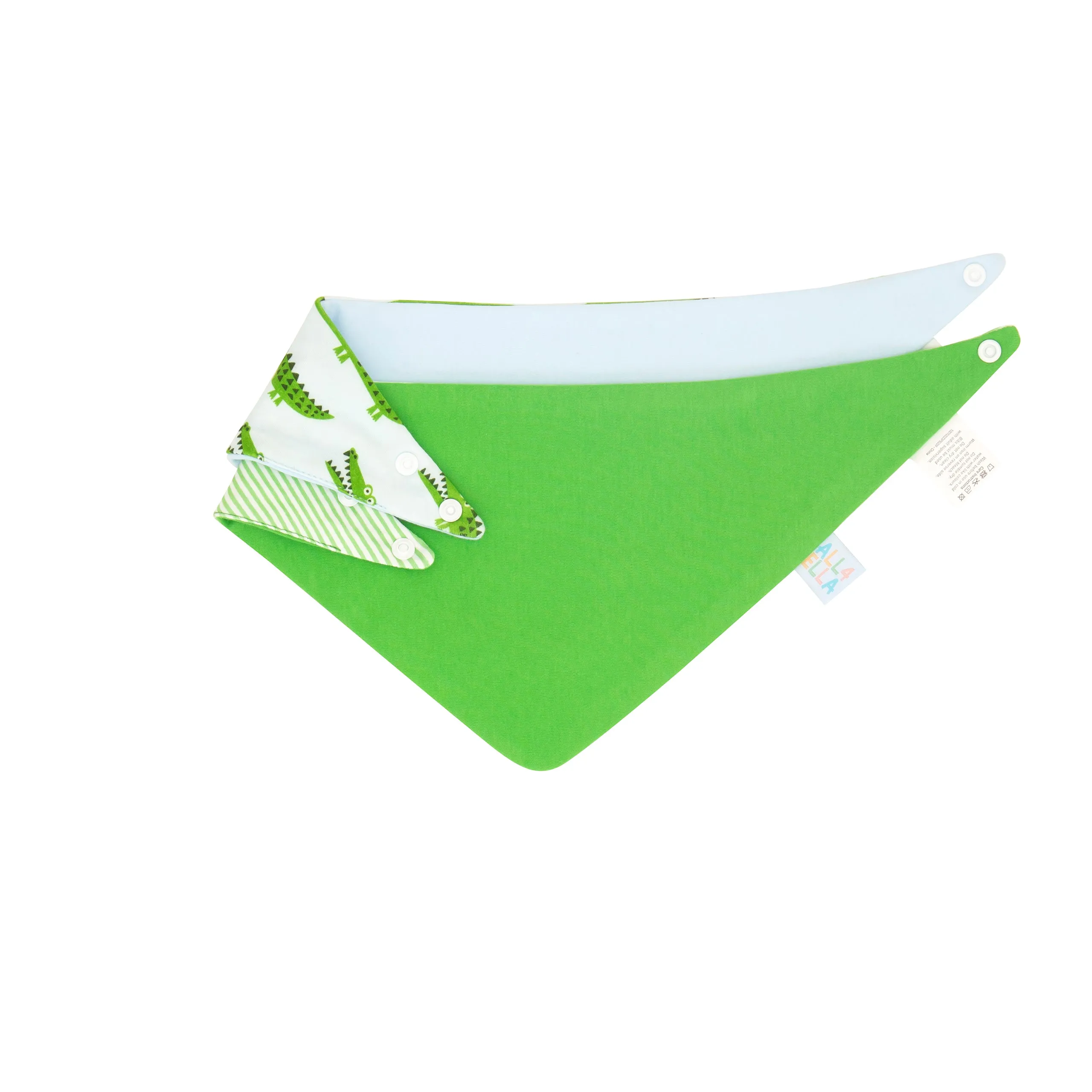 Dribble Bandana Bib 2 Pack - Crocodile