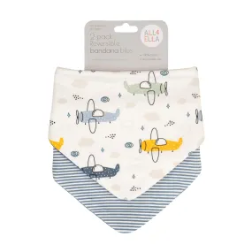 Dribble Bandana Bib 2 Pack - Planes