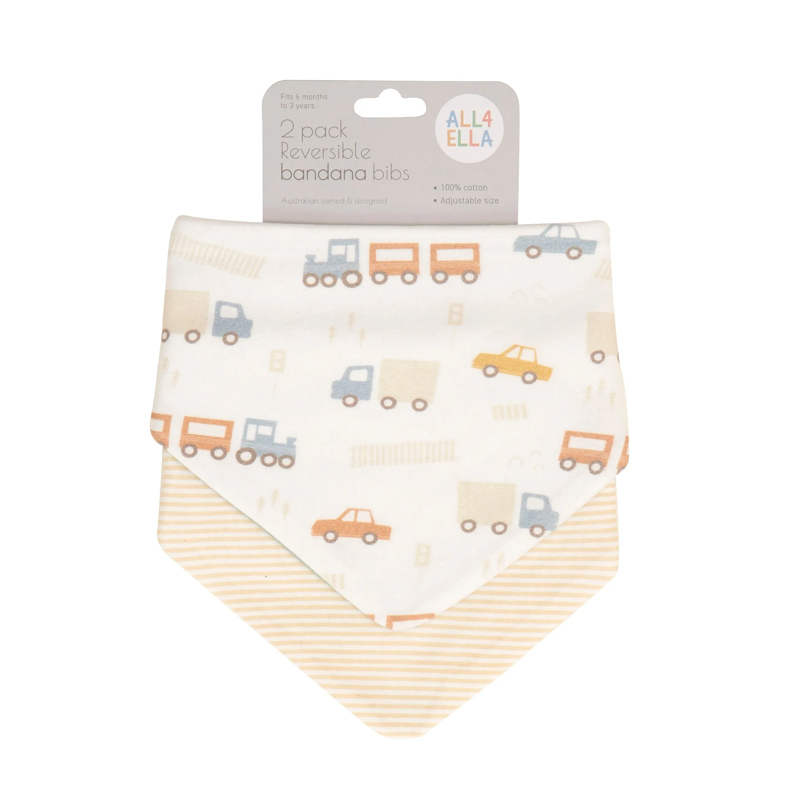 Dribble Bandana Bib 2 Pack - Trucks