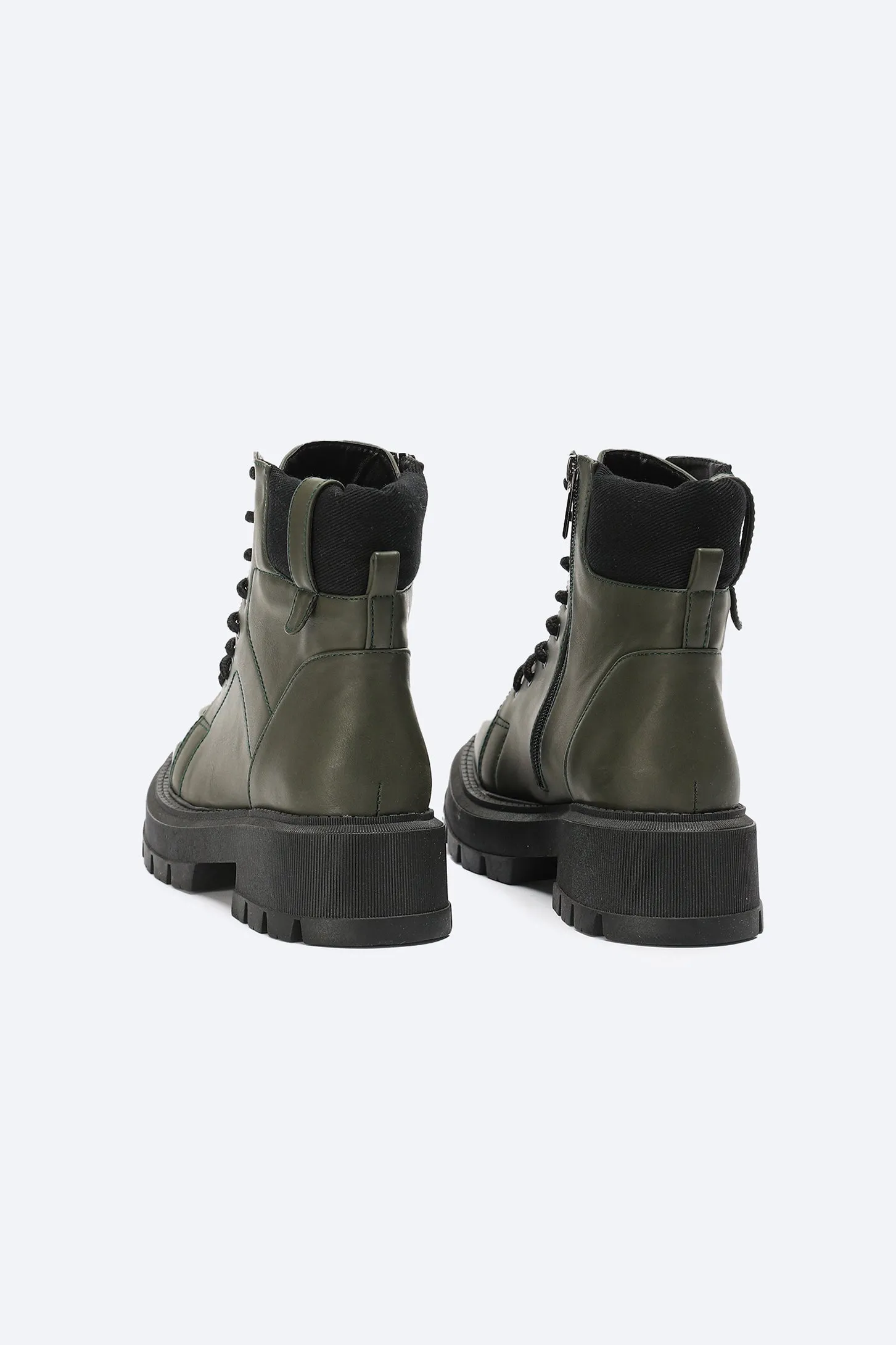 EASE ANKLE BOOTS - OLIVE