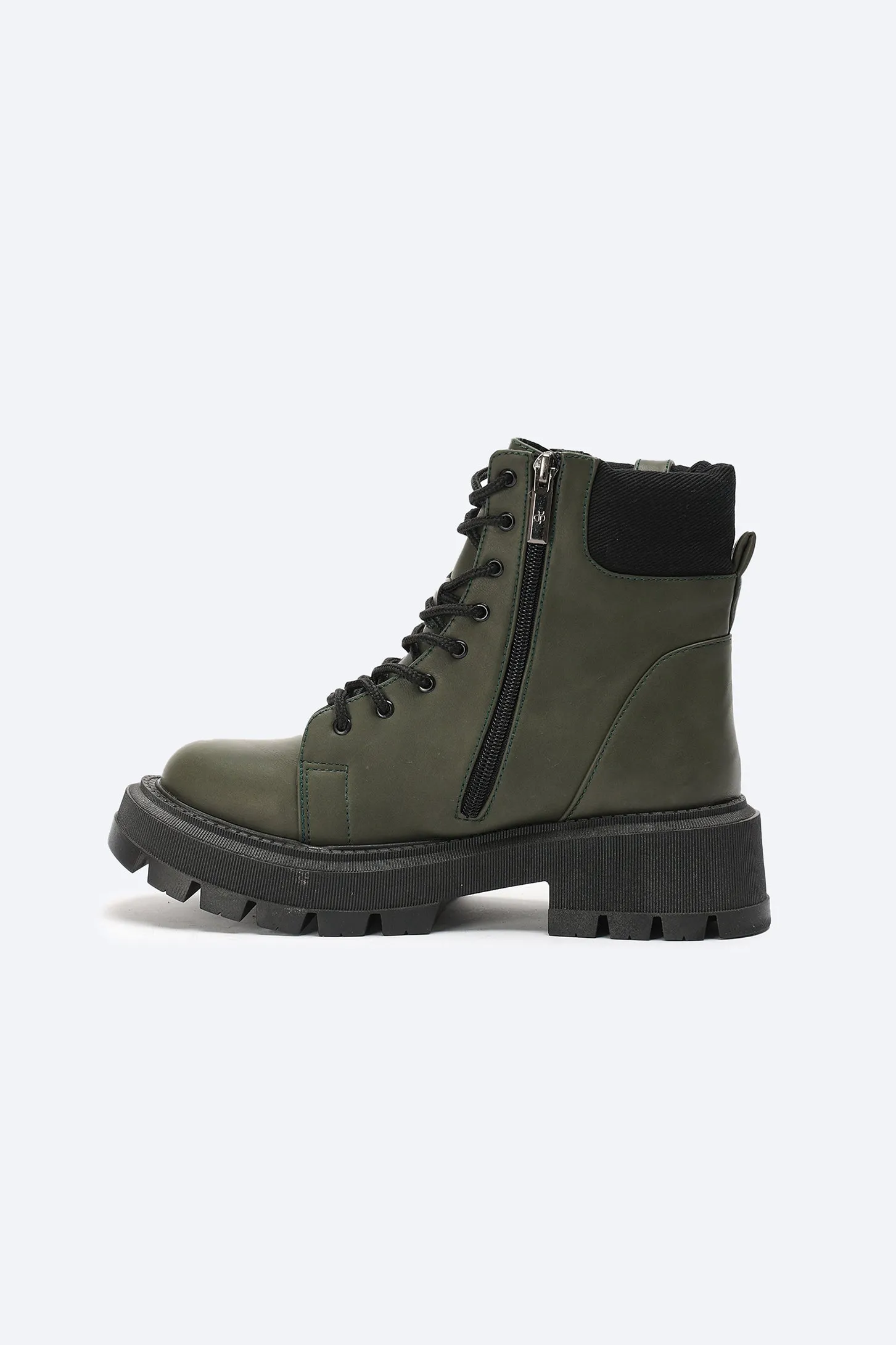 EASE ANKLE BOOTS - OLIVE