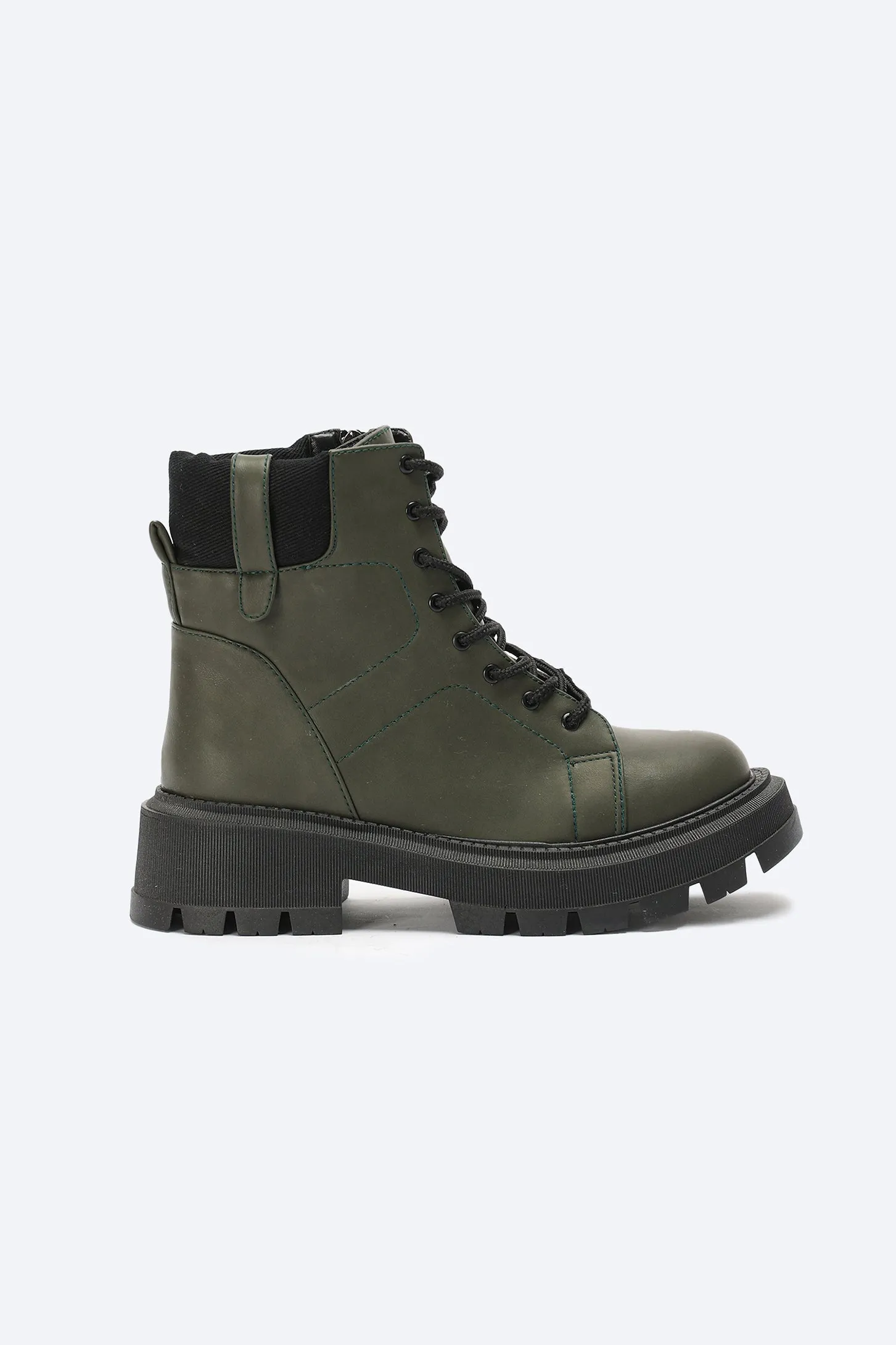 EASE ANKLE BOOTS - OLIVE