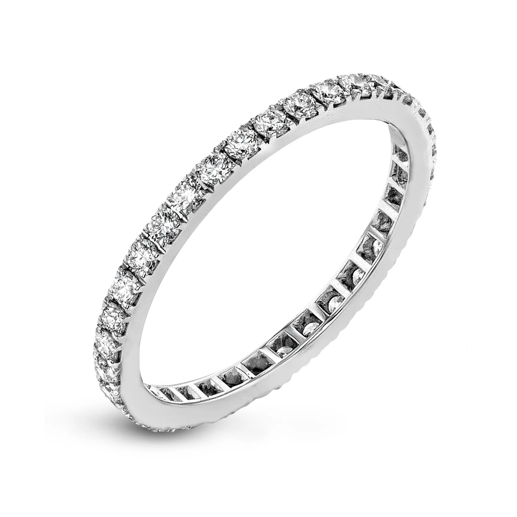 Eternity Wedding Band in 18k Gold with Diamonds