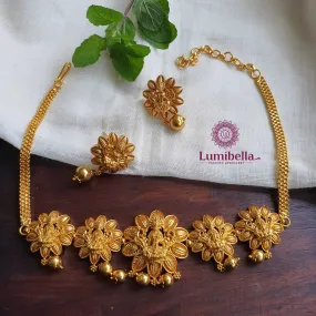 Floral Lakshmi Neckchoker