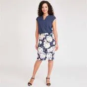 Floral Sateen Skirt