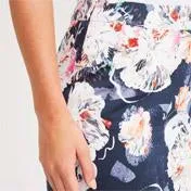 Floral Sateen Skirt