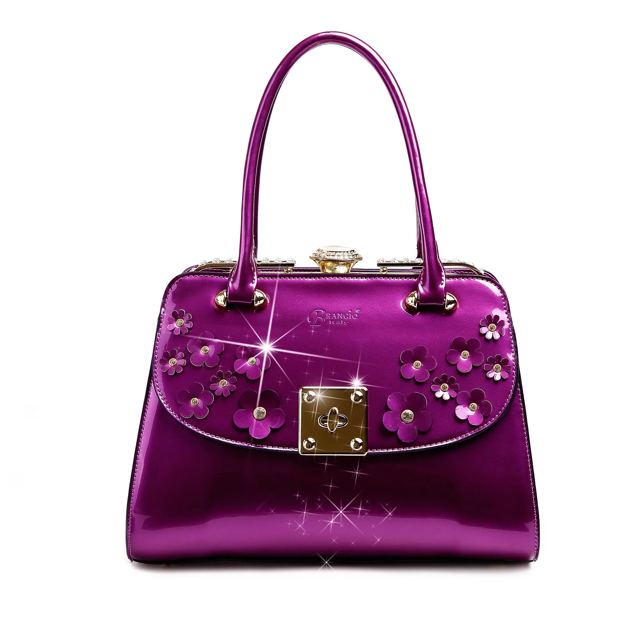 Floral Sparx Designer Crystal Handbag