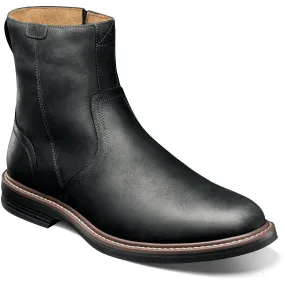 FLORSHEIM NORWALK PLAIN TOE SIDE ZIP BOOT MEDIUM AND WIDE