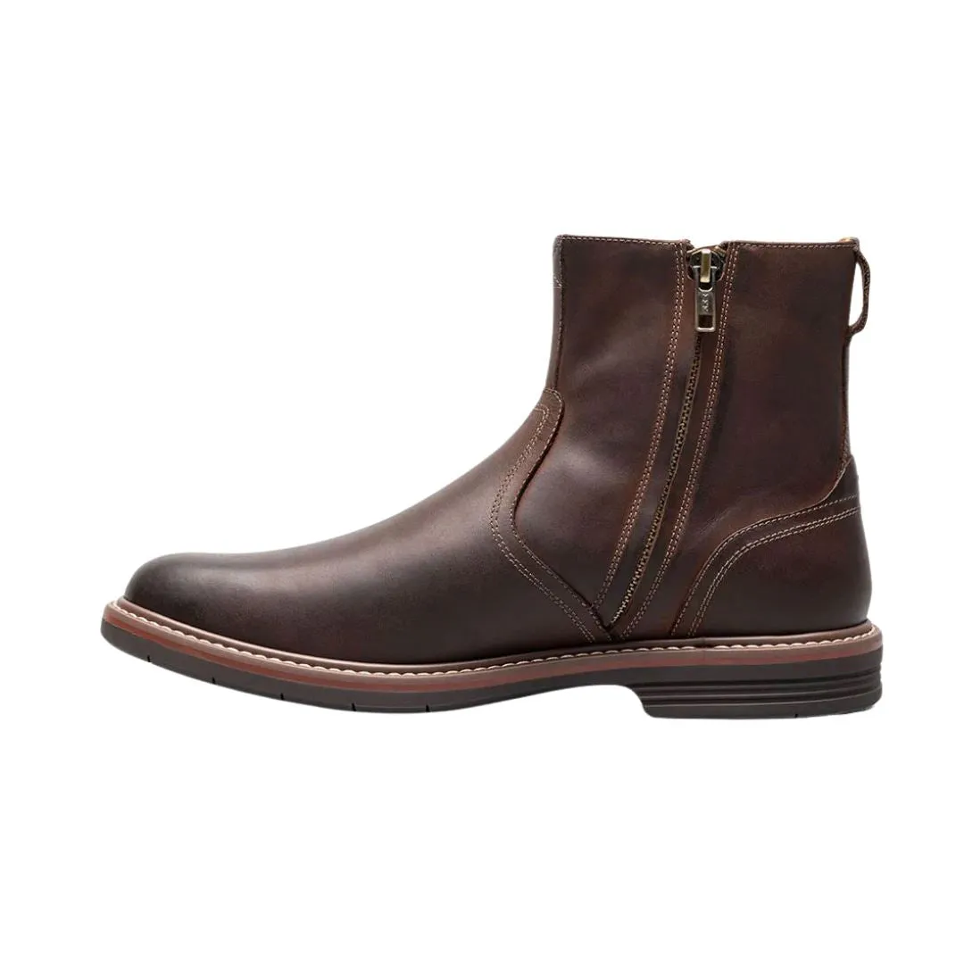 FLORSHEIM NORWALK PLAIN TOE SIDE ZIP BOOT MEDIUM AND WIDE