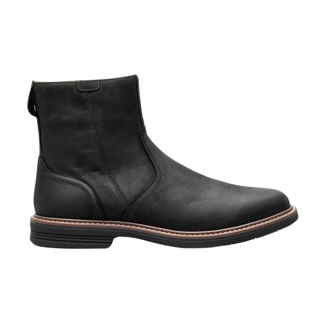 FLORSHEIM NORWALK PLAIN TOE SIDE ZIP BOOT MEDIUM AND WIDE