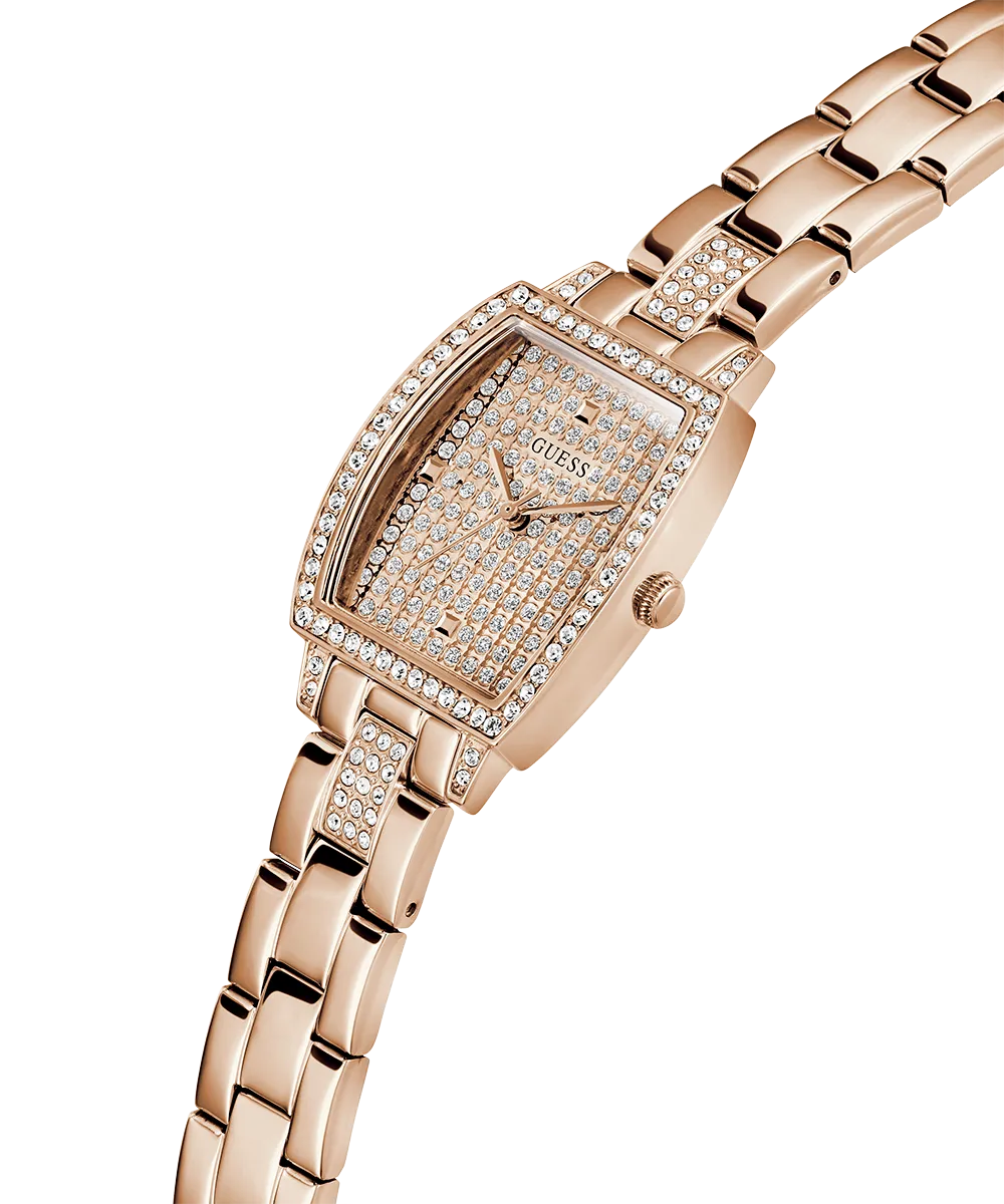 GUESS Ladies Rose Gold Tone Analog Watch